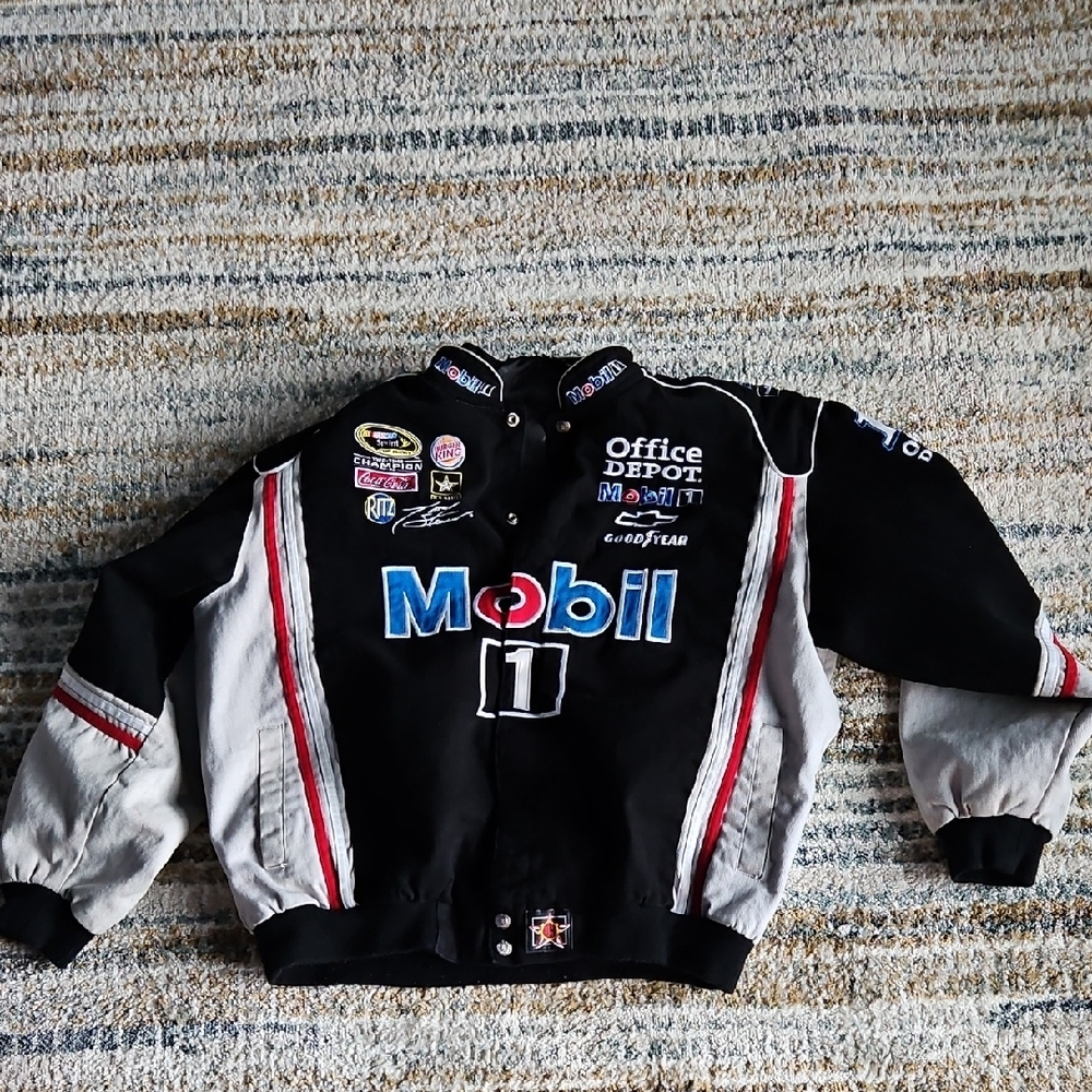 Mobil Black Bomber Jacket